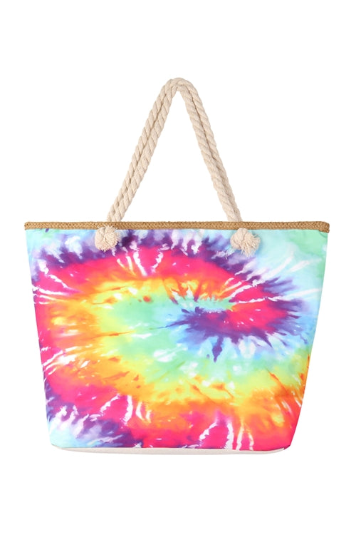 Rainbow Tie Dye Tote Bag