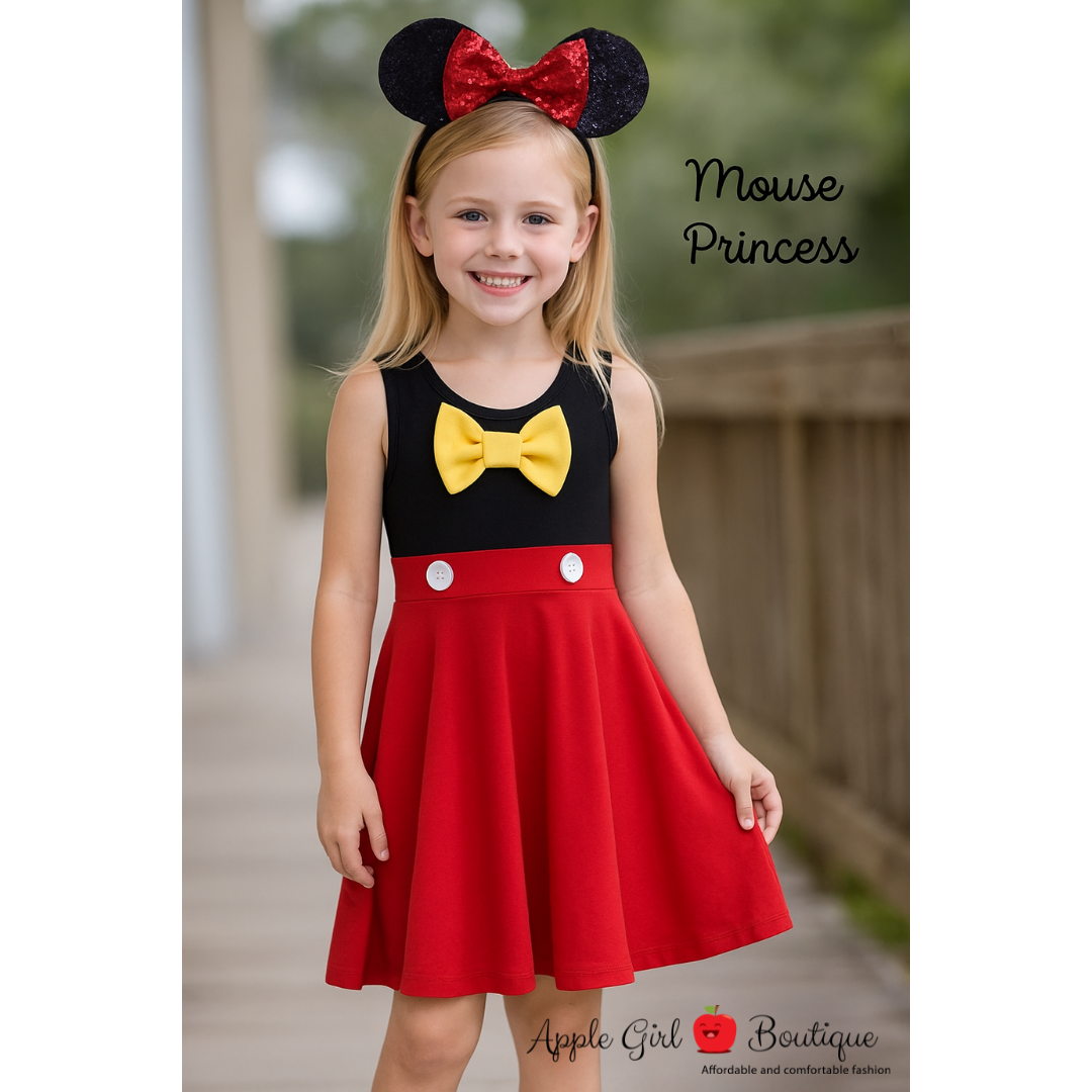 Mouse Princess Dress and Ears for Girls