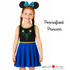 Permafrost Princess Dress and Ears for Girls