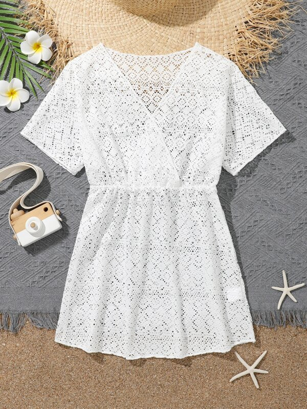 The Ella - Girls Cover Up in White