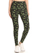 Field of Clovers - Women's One Size Leggings with Yoga Band