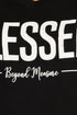 Blessed Beyond Measure - Women's Knotted Top in Black