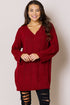 The Gina - Women's Sweater in Wine