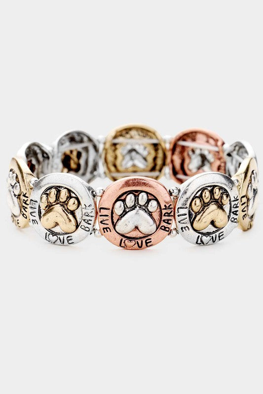 Live Love Bark Stretch Bracelet