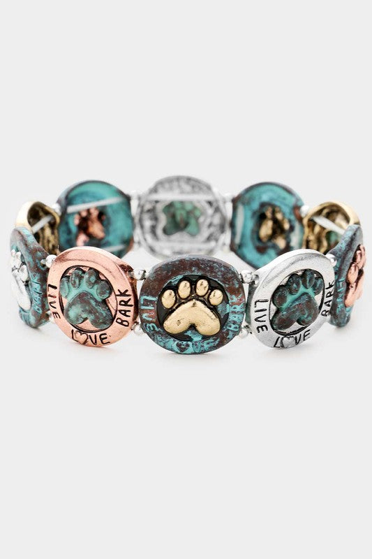 Live Love Bark Stretch Bracelet