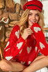 The Athena - Women's Distressed Sweater in Red