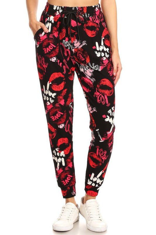 Love You Bunches - Women's Jogger Pajama Bottom