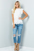 The Rosemarie - Women's Lace Top in White