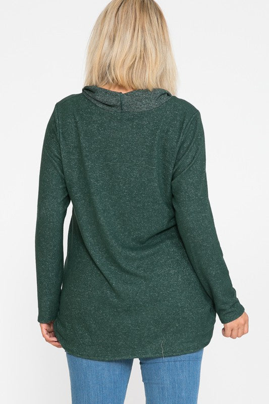 The Eve - Women's Plus Size Top in Hunter Green