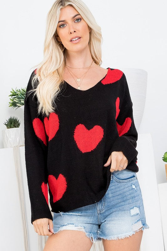 The Venus - Women's Sweater in Black
