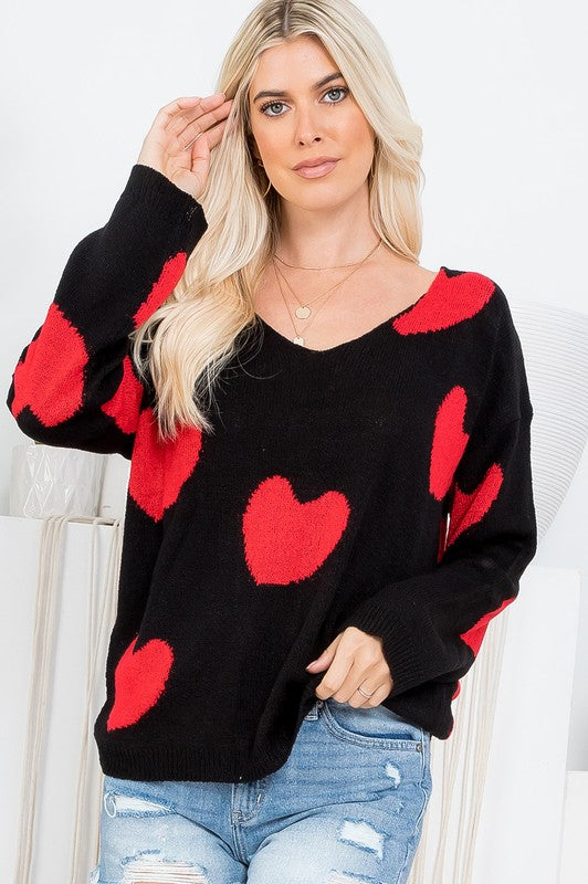 The Venus - Women's Sweater in Black