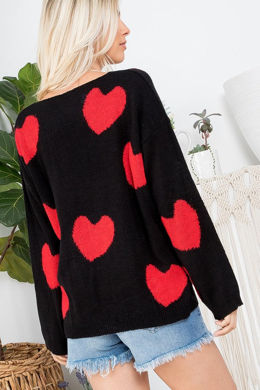 The Venus - Women's Sweater in Black