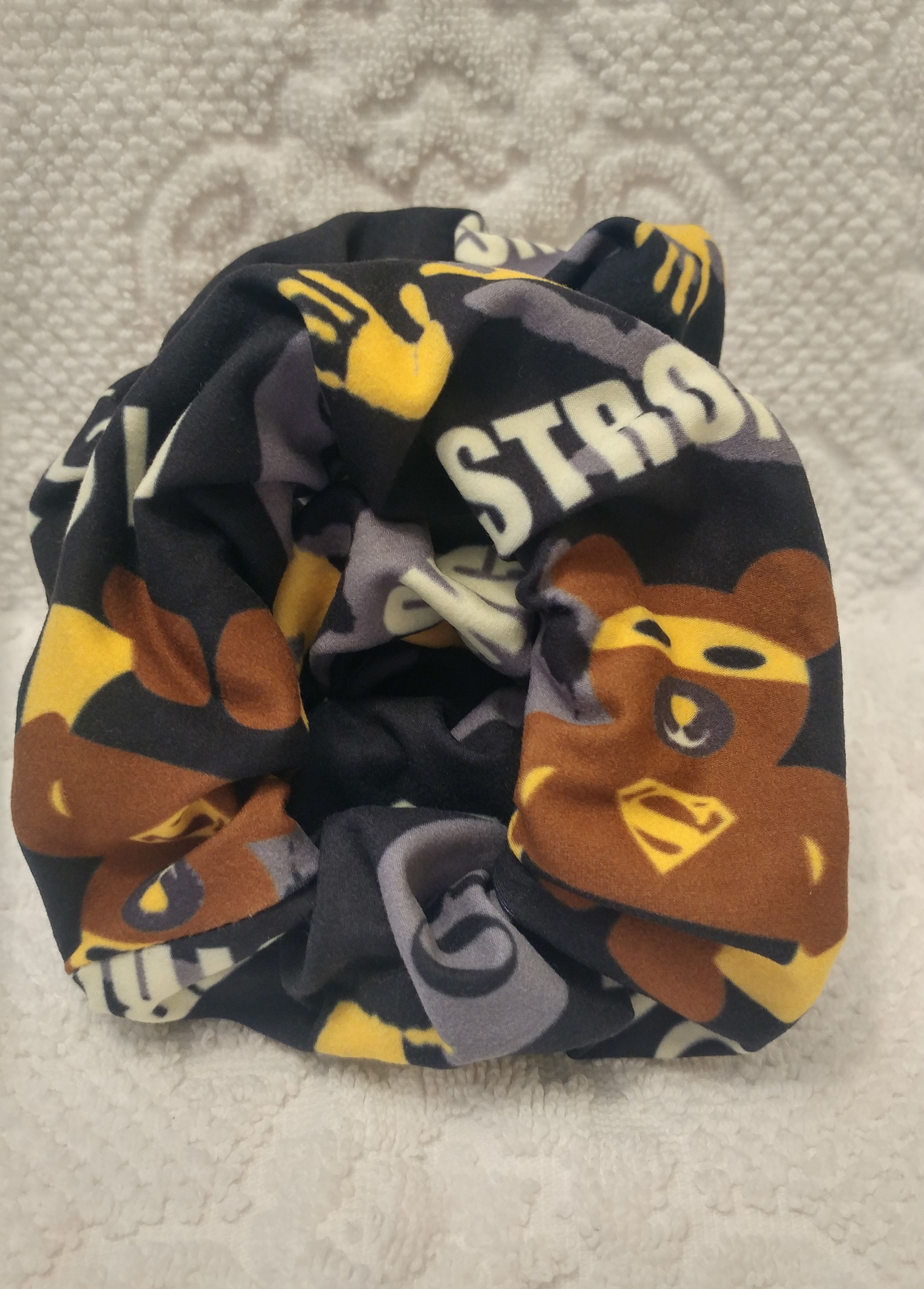 Superhero Childhood Cancer Awareness Scrunchie