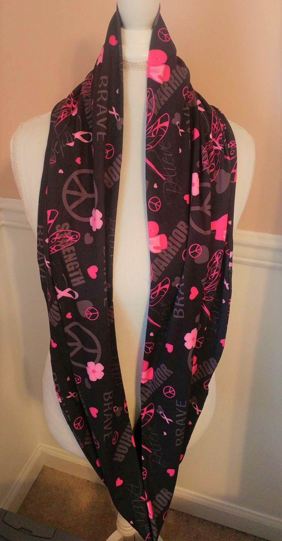 Fight Like a Warrior Infinity Scarf