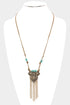 Boho Fringe Tassel Pendant Necklace