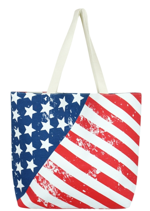 American Flag Beach Bag