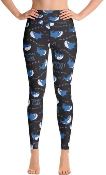 Mommy Shark leggings in Extra plus TC