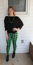 So Kelly Green Plaid - Women's One Size Leggings