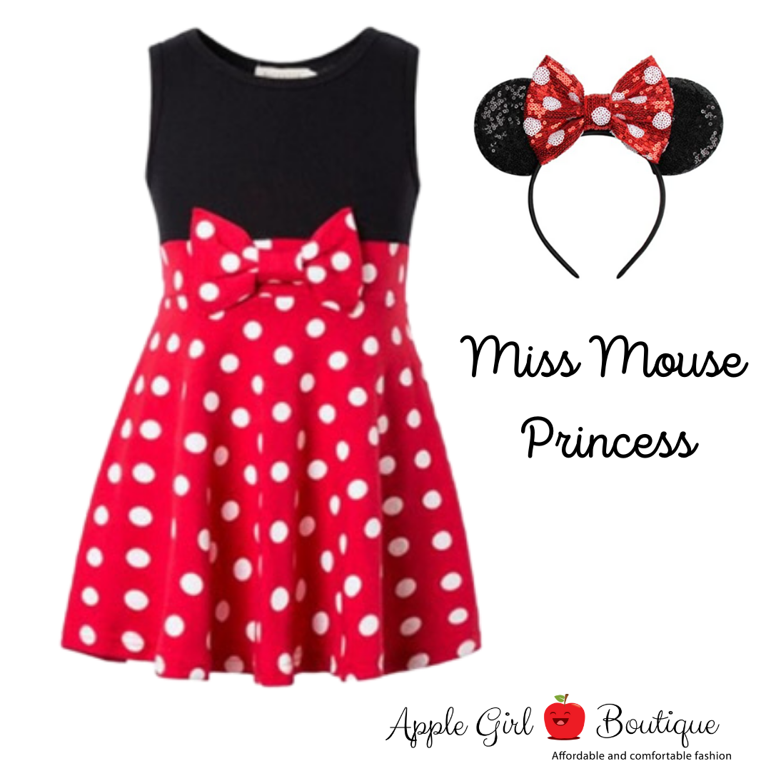 Miss Mouse Princess Dress and Ears for Girls