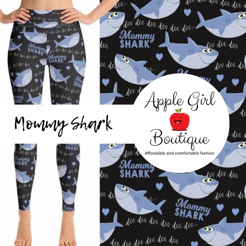 Mommy Shark  - Women's One Size Leggings