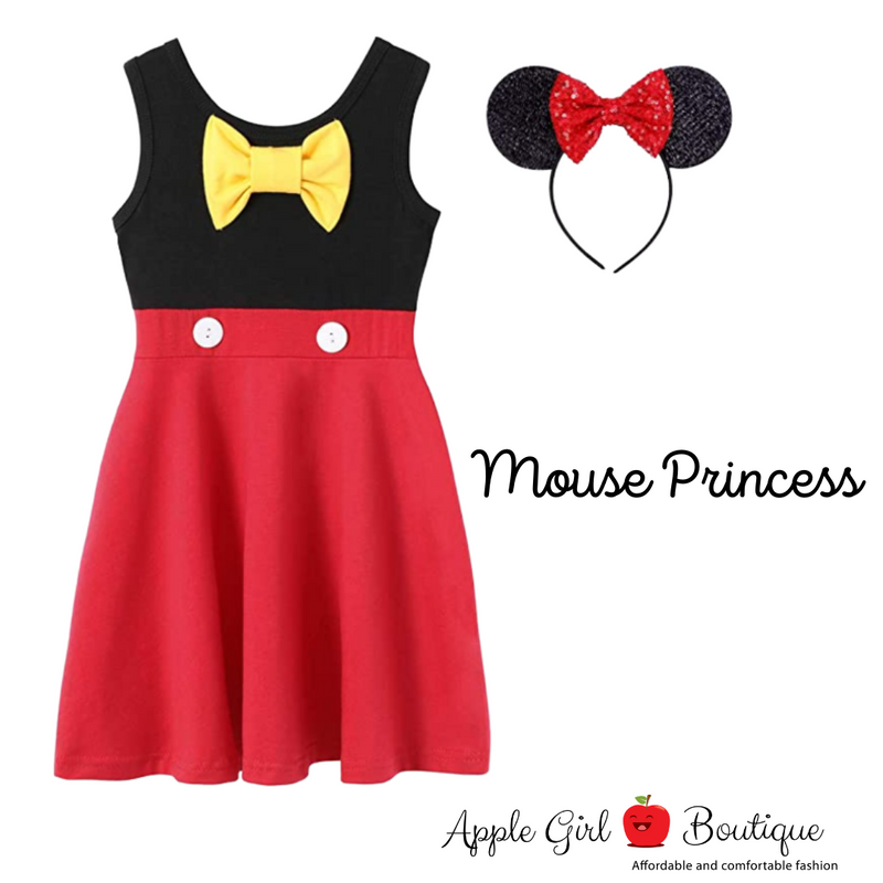 Mouse Princess Dress and Ears for Girls