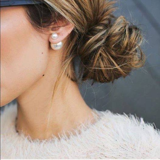 Double Pearl Earrings