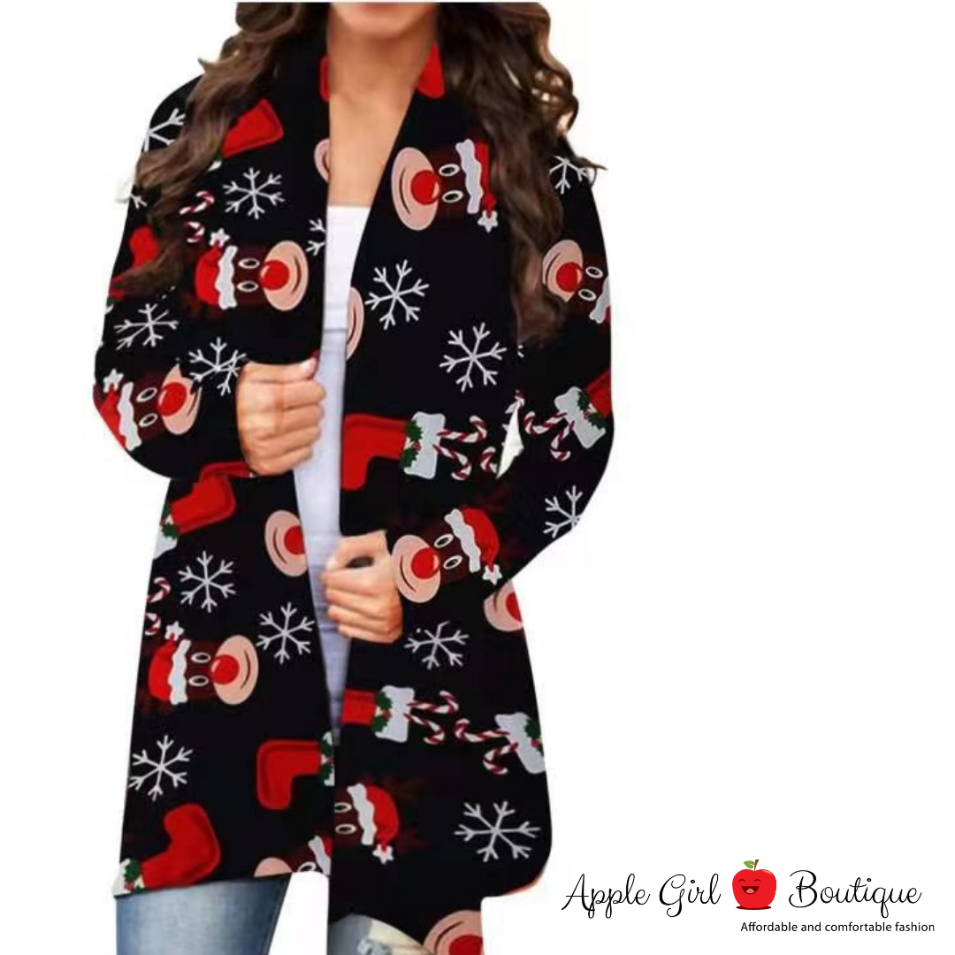 Rudolph as Santa - Women's Cardigan