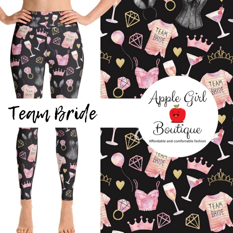 Team Bride - Women's TC Plus Size Leggings – Apple Girl Boutique
