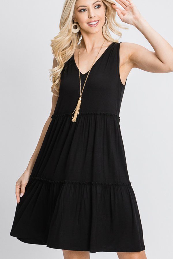 The Abby - Women's Dress in Black