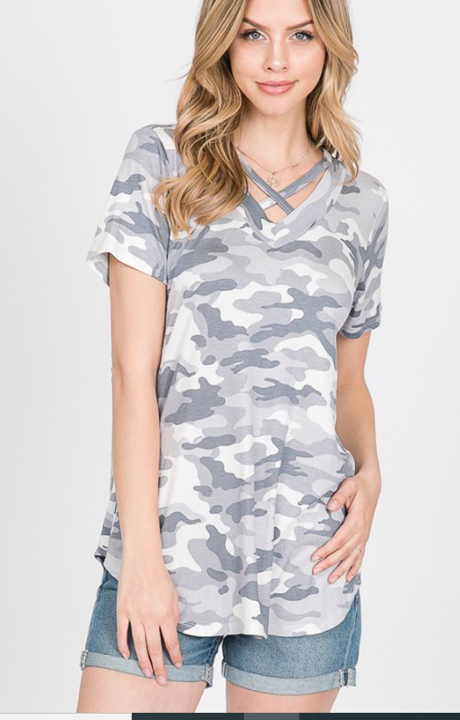 The Avery  - Women's Camo Top