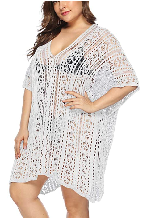The Nikki  - Women's Beach Cover Up in White