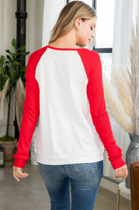 Be Mine - Women's Plus Size Raglan Top