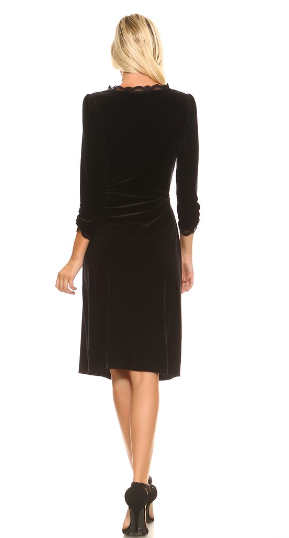 The Katherine - Women's Velvet Wrap Dress
