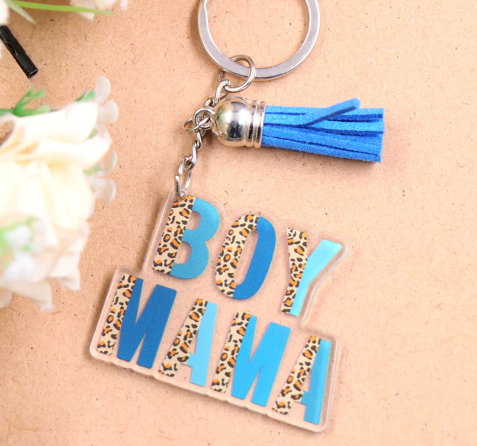 Boy Mama Keychain