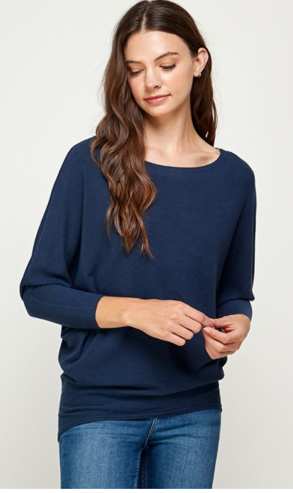 The Danielle - Women's Top in Navy