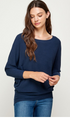 The Danielle - Women's Top in Navy