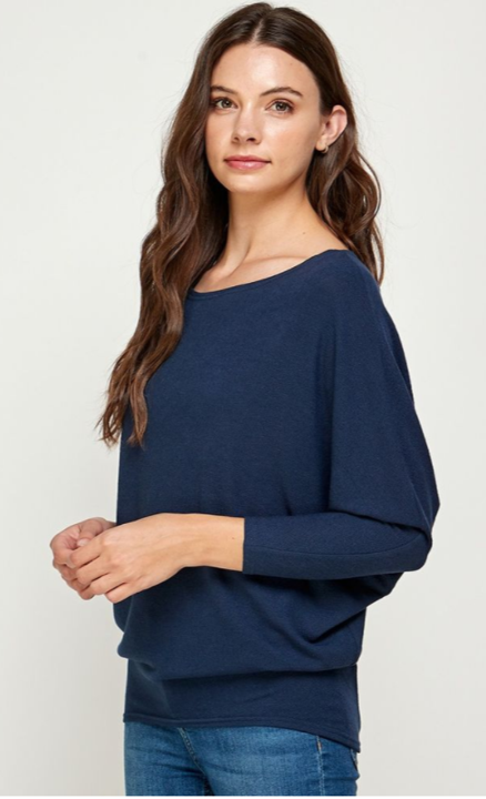 The Danielle - Women's Top in Navy