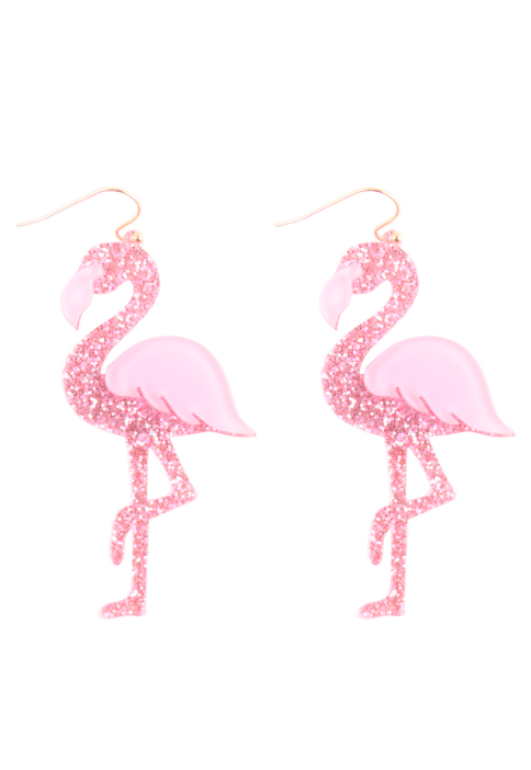 Flamingo Dangle Earrings