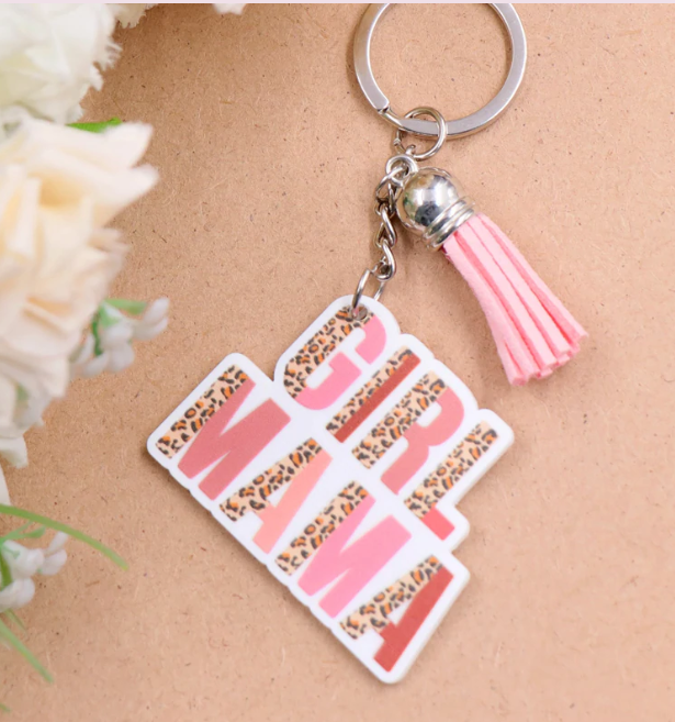 Girl Mama Keychain