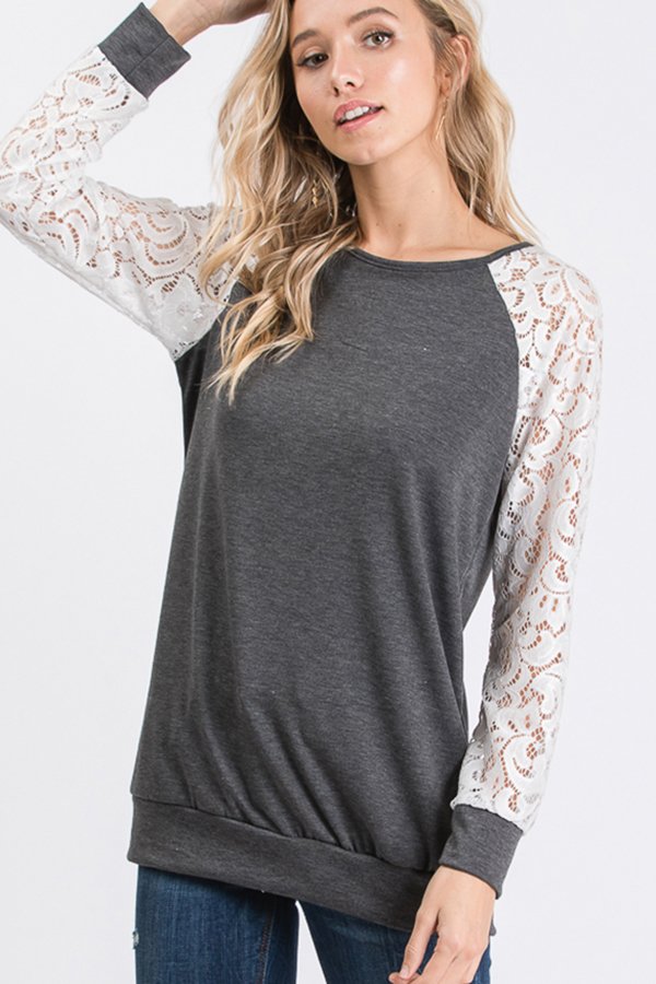The Grace - Women's Top in Charcoal
