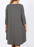The Greta - Women's Plus Size A-Line Dress in Heather Gray