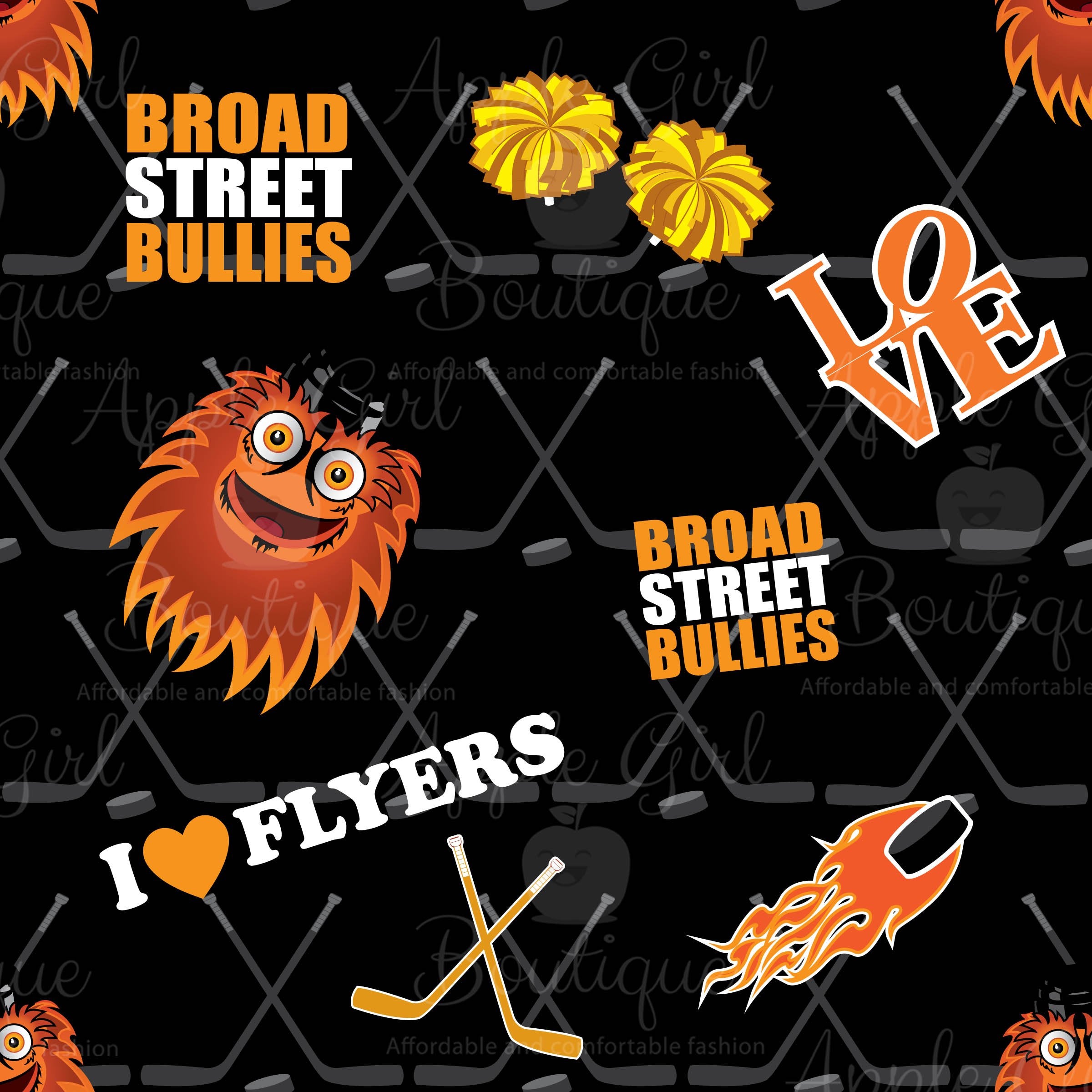 Born a Flyers Fan - Girls Leggings