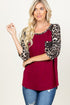 The Josie - Women's Top in Burgundy
