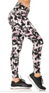 Pink & Black Camo Athletic Leggings for Women