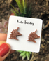 Rose Gold Sparkle Unicorn Earrings