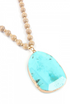 Turquoise Stone Pendant Necklace