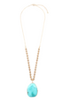 Turquoise Stone Pendant Necklace