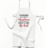 Dreaming of a White Christmas Apron in White