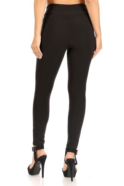 Black Skinny Career Treggings - Women's