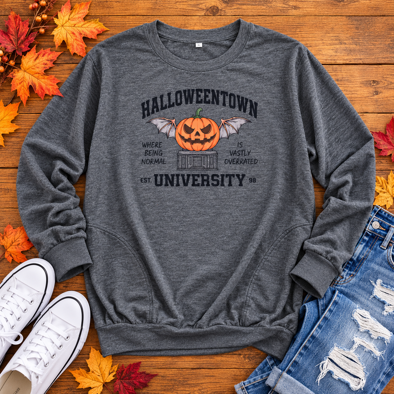 Halloweentown University - Women's Top in Gray